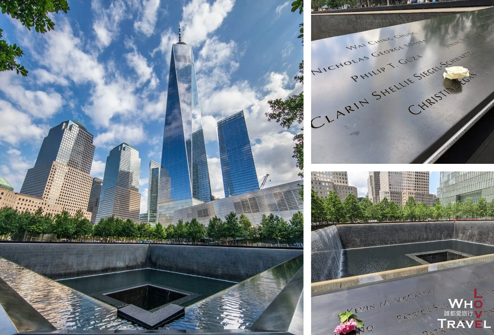 Left photo source from 9/11 museum FB page